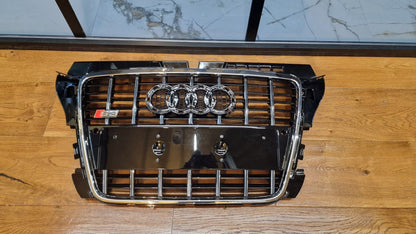 ⭐ART. 1930 GRIGLIA ADATTO PER AUDI A3 8P 08-12 LOOK S3 NERO LUCIDO  CROMATI⭐