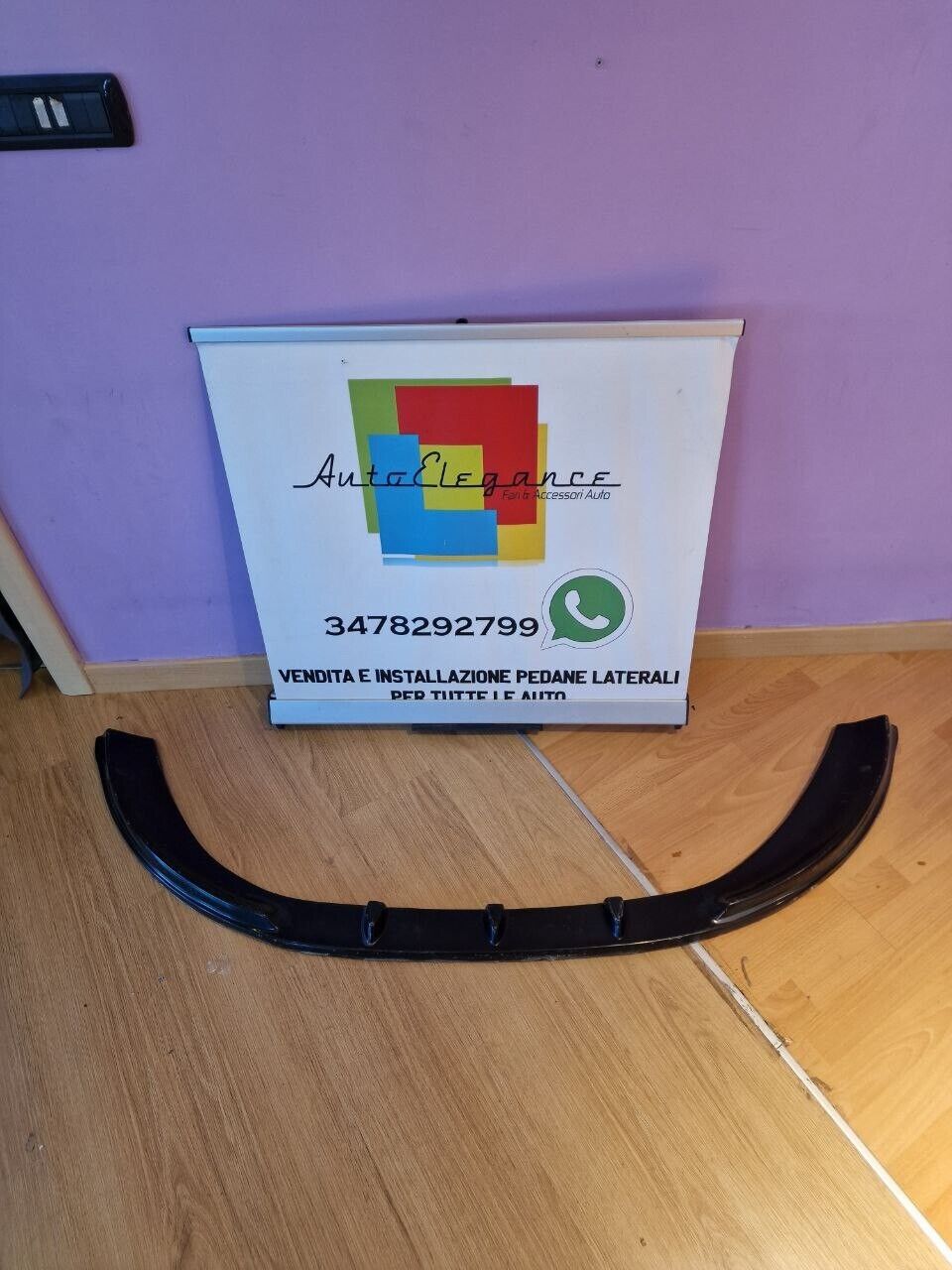 💥0937 SPLITTER ADATTO PER FORD FIESTA MK7 2008-2012 STANDARD NERO LUCIDO💥