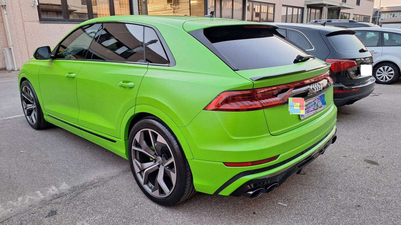 ⭐2010 DIFFUSER SUITABLE FOR AUDI Q8 2018+ S-LINE BLACK WITH TERMINALS⭐