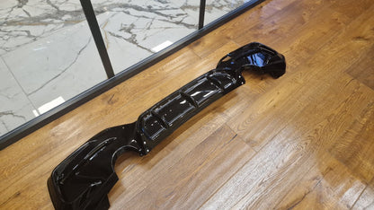 ART. 0359 DIFFUSORE BMW SERIE 1 F20 F21 MSPORT 2015-2019 1+1 NERO LUCIDO