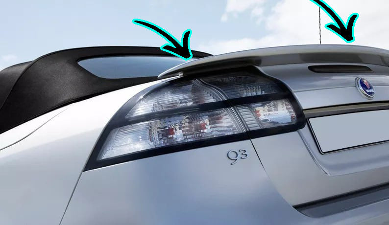 🔥SPOILER ADATTO PER SAAB 9-3 CABRIO 2002-2012 LOOK AERO GREZZO🔥