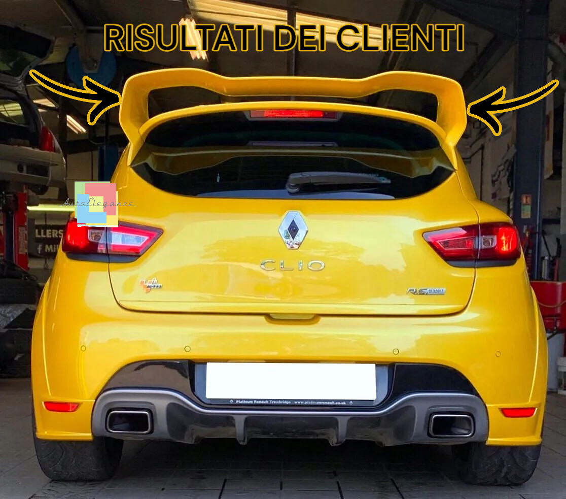 ☄️0461 SPOILER ADATTO PER RENAULT CLIO 4 IV RS GREZZO☄️