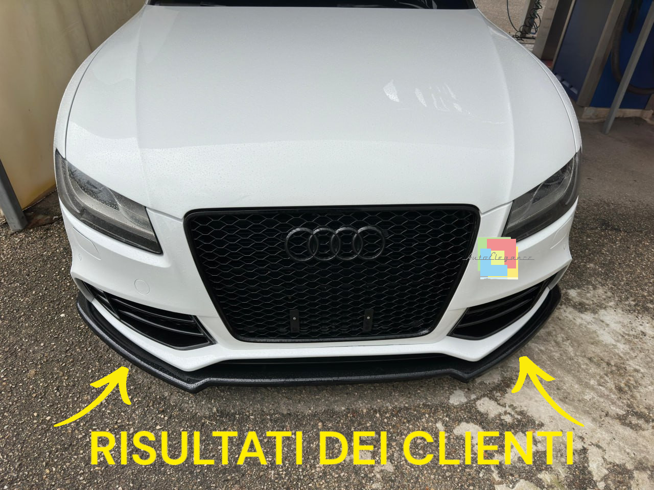 🔥0053 SPLITTER ADATTO PER AUDI A5 COUPE + SPORTBACK  NERO LUCIDO🔥