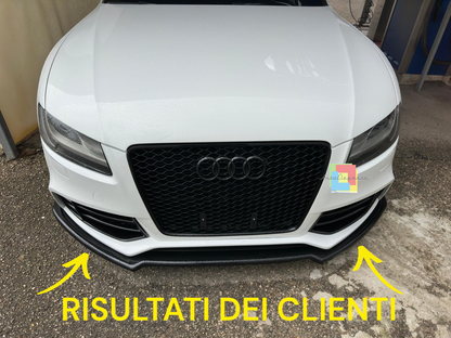 🔥0053 SPLITTER ADATTO PER AUDI A5 COUPE + SPORTBACK  NERO LUCIDO🔥