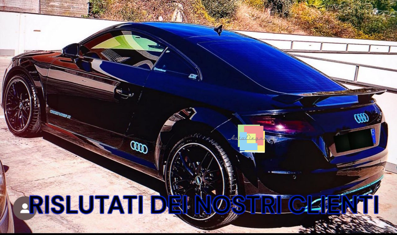 ⚡0959 SPOILER ADATTO PER AUDI RSTT 8J TT FV A5 A6 A7 BERLINA LOOK RS NERO LUCID⚡