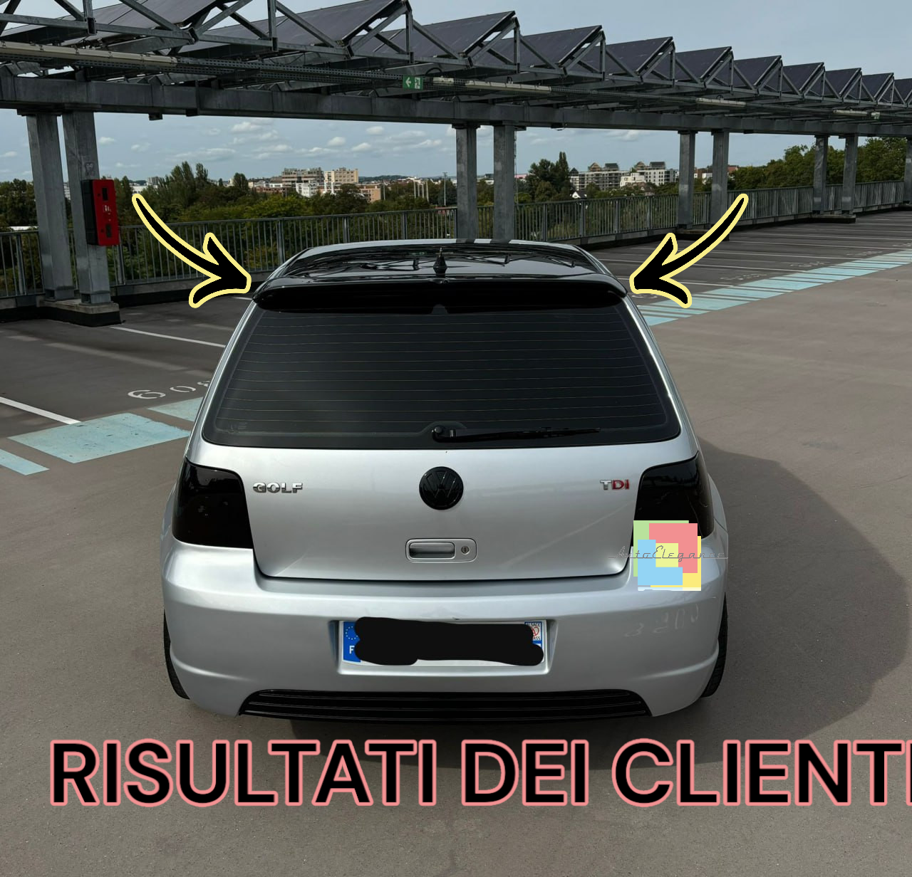 🌟1375 SPOILER TETTO ADATTO PER VW GOLF 4 1997-2006 LOOK TUNING GREZZO🌟