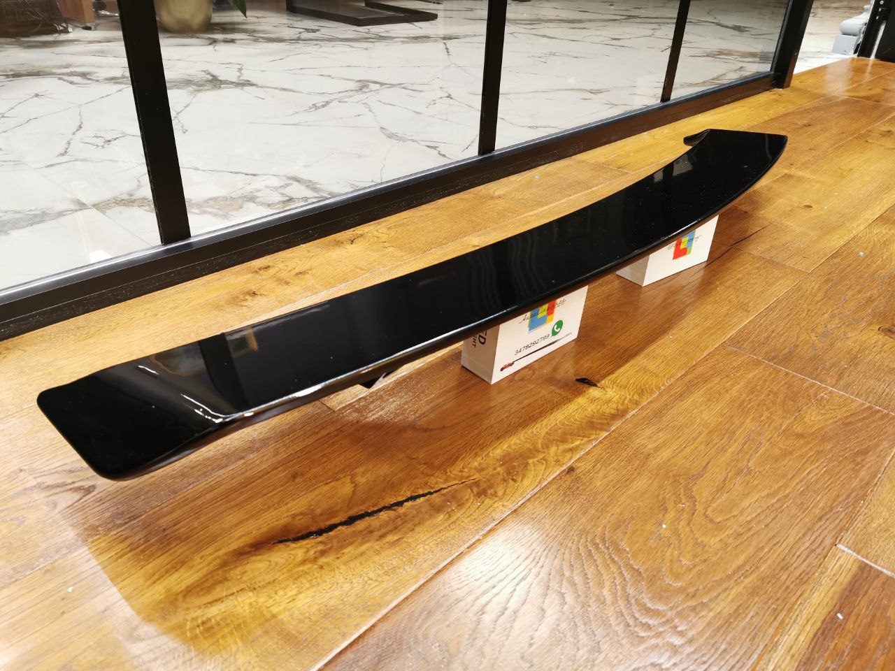 ART. 0959 SPOILER AUDI RSTT TT 8J BERLINA LOOK RS NERO LUCIDO