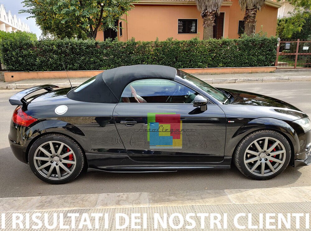 💫0861 SPOILER POSTERIORE ADATTO PER AUDI TT 8J 08-16 LOOK TTRS DESIGN GREZZO💫