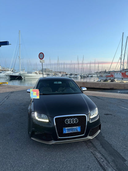 🪐COPPIA FARI ANTERIORI ADATTI PER AUDI A3 8P 2003-2008 NERO🪐