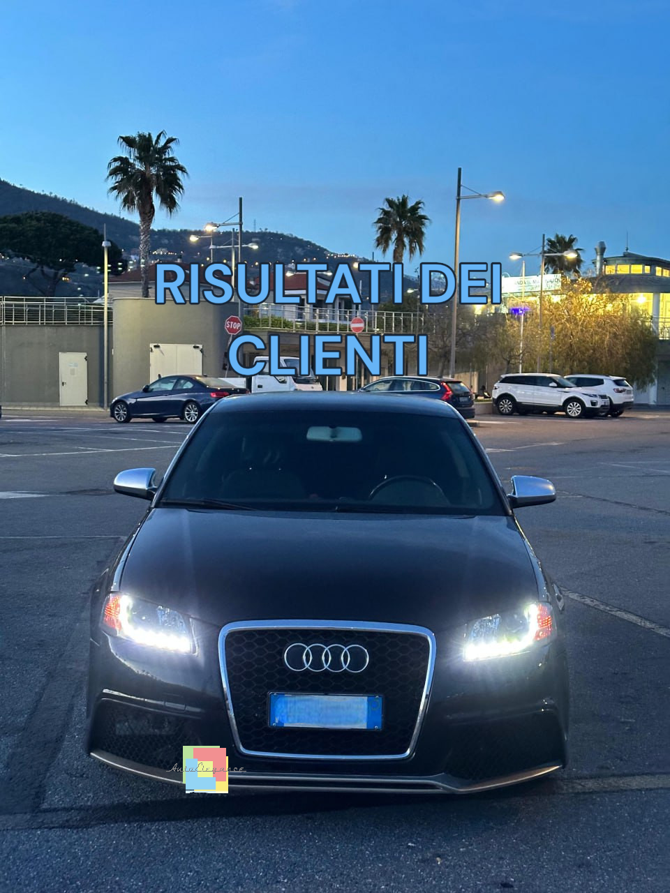 🪐COPPIA FARI ANTERIORI ADATTI PER AUDI A3 8P 2003-2008 NERO🪐