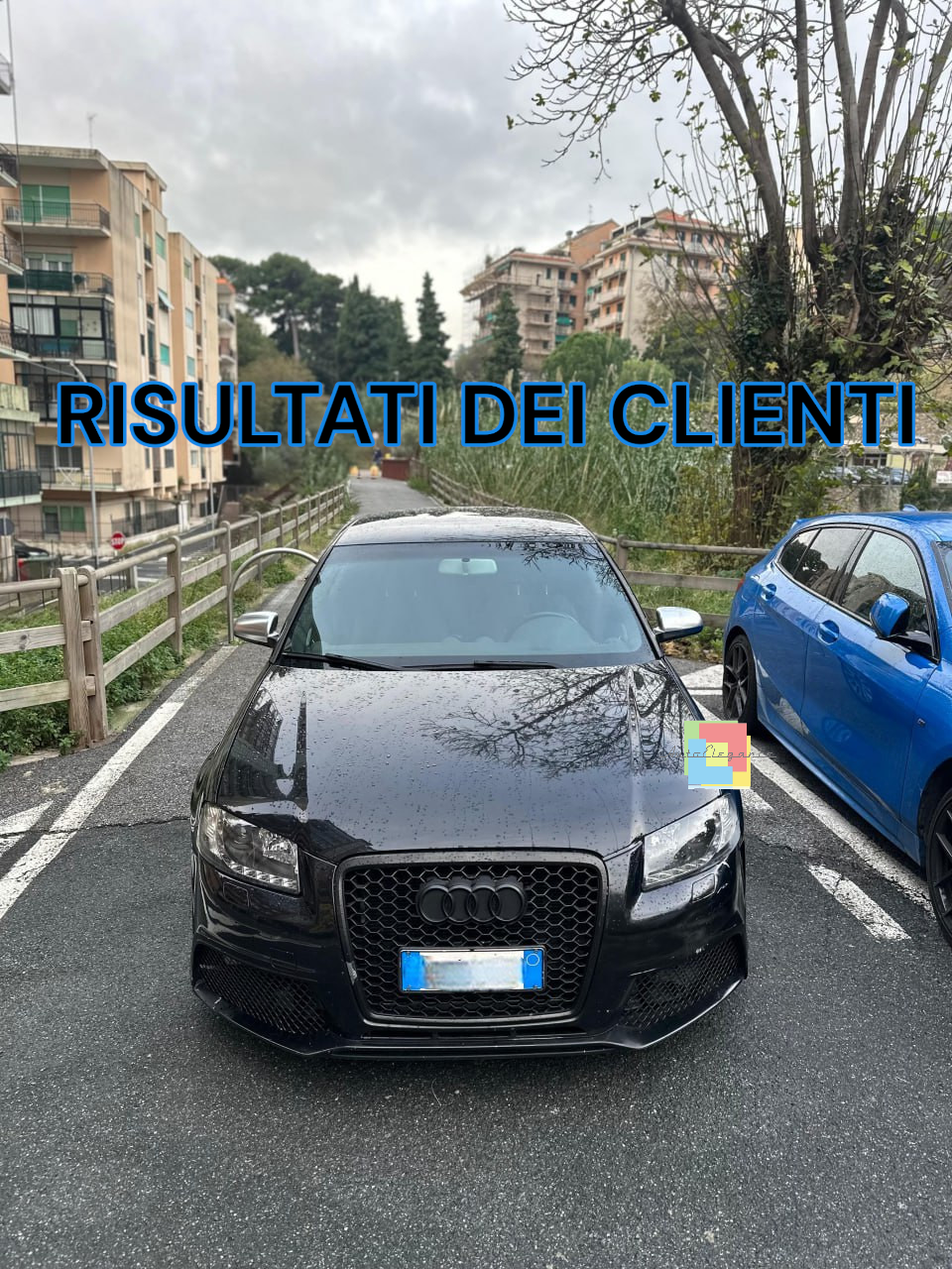 🪐COPPIA FARI ANTERIORI ADATTI PER AUDI A3 8P 2003-2008 NERO🪐