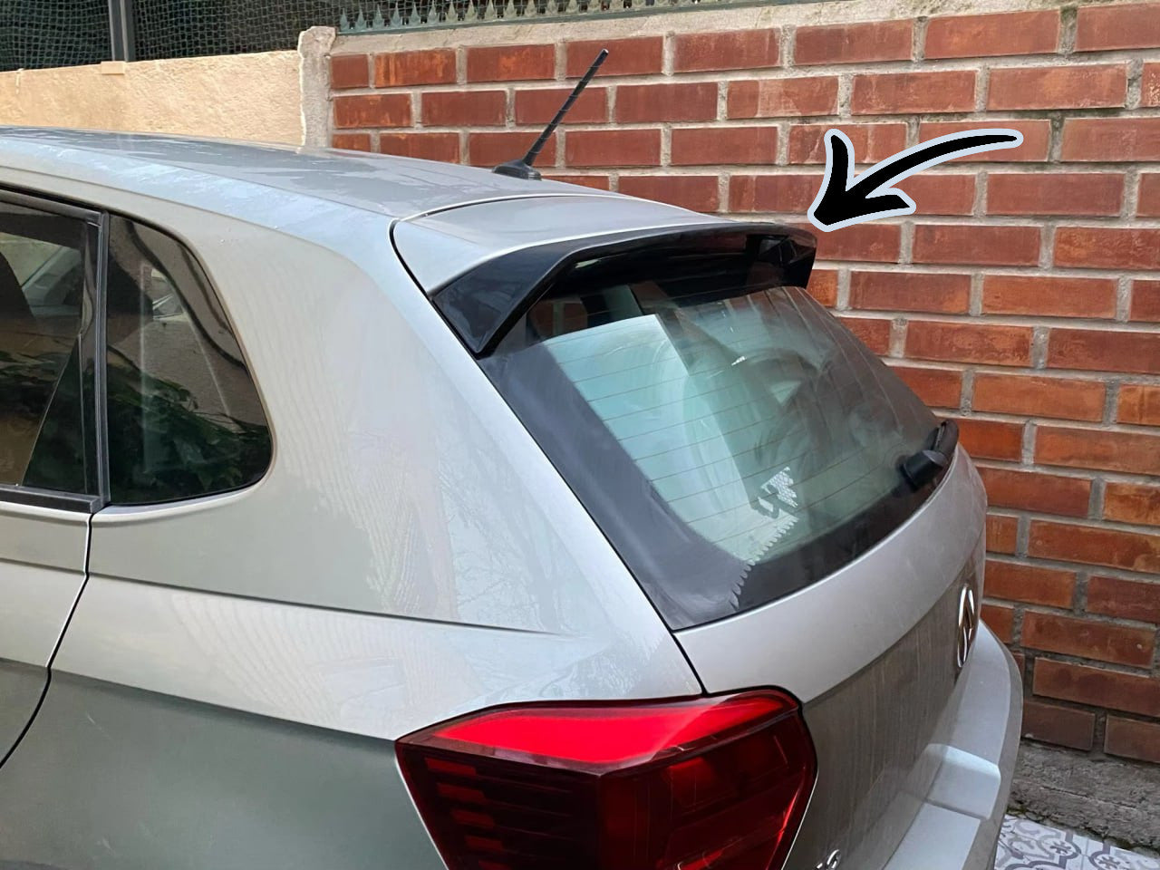 ✨2070 SPOILER ADATTO PER VW POLO AW1 STANDARD NERO LUCIDO✨
