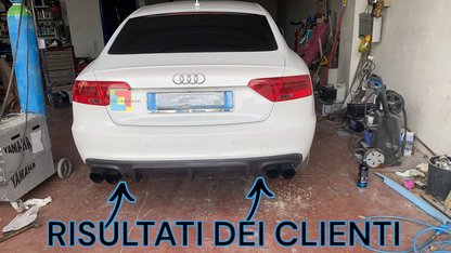 💫2073 DIFFUSORE ADATTO PER AUDI TT FV 8S 2015-2018 SLINE LOOK RSTT GREZZO💫