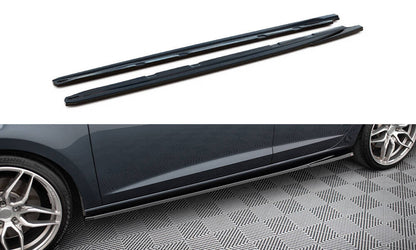 💥1854 sottominigonne nero lucido adatto per Seat Leon Cupra 5f 12-20 💥
