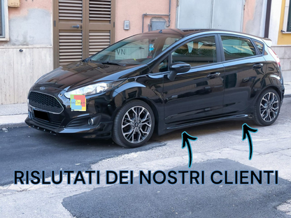 🔥0864 MINIGONNE LATERALI FORD FIESTA VI 5 PORTE SOTTO PORTA LOOK ST / ZETEC 🔥