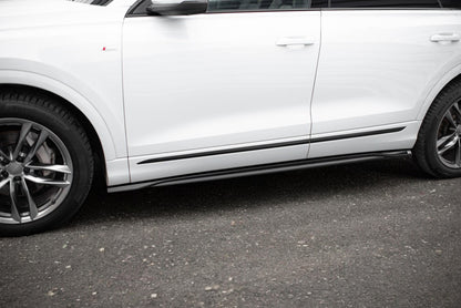 ⭐2076 UNDER SKIRTS SUITABLE FOR AUDI Q8 2019-2023 GLOSSY BLACK⭐