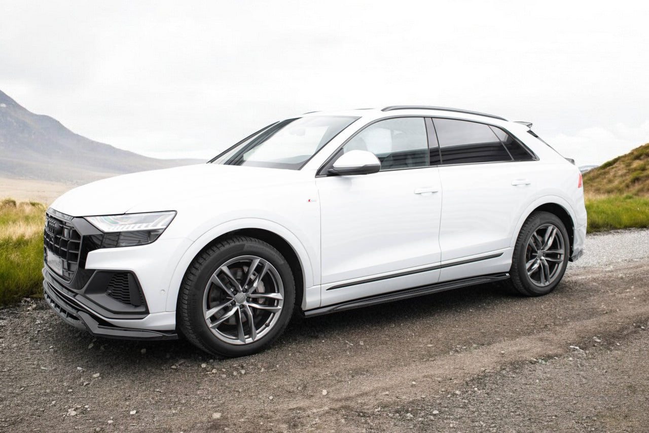 ⭐2076 UNDER SKIRTS SUITABLE FOR AUDI Q8 2019-2023 GLOSSY BLACK⭐