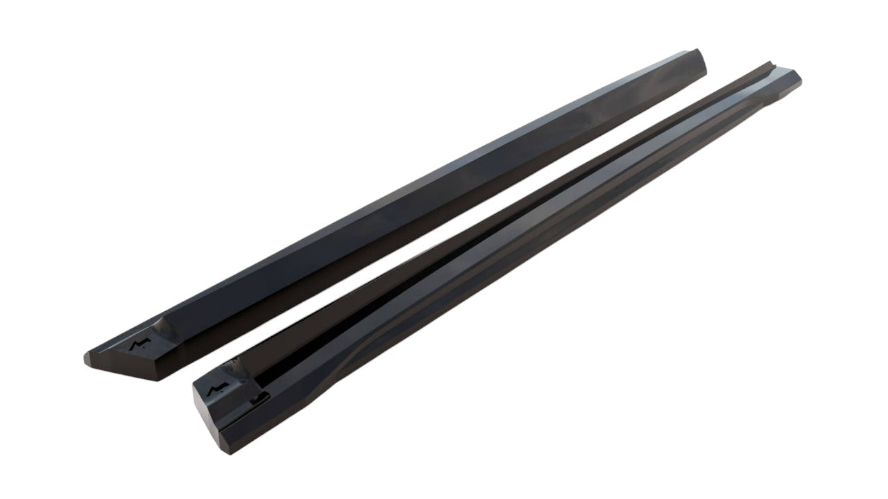 ⭐2076 UNDER SKIRTS SUITABLE FOR AUDI Q8 2019-2023 GLOSSY BLACK⭐