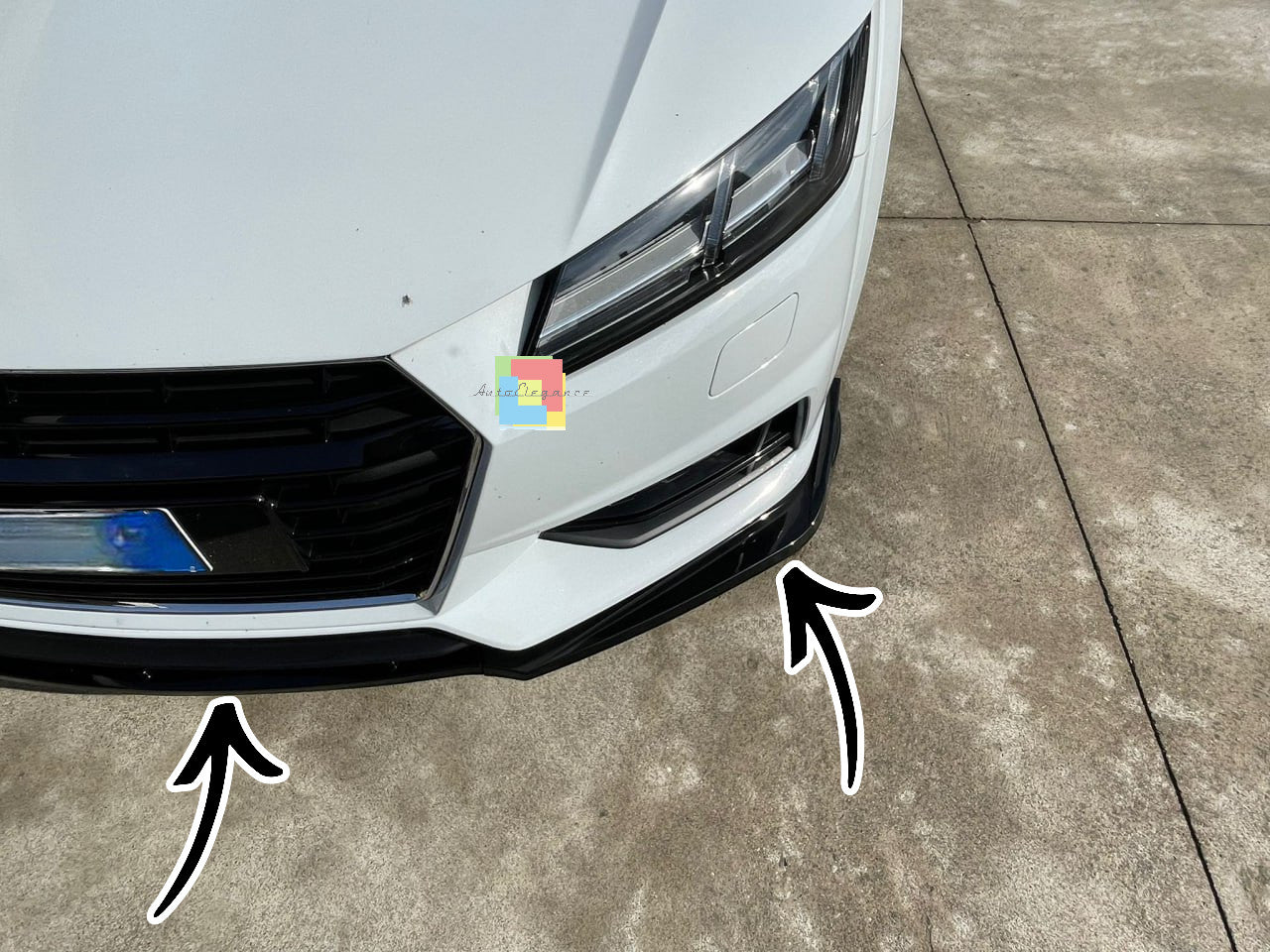 🔥0878 SPLITTER SOTTO PARAURTI ANTERIORE AUDI TT 8J ABS SPORTIVO SPOILER RSTT🔥