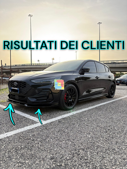 🔥Splitter anteriore Adatto Per Ford Focus Mk4 Facelift ST / ST-Line (2021-)🔥