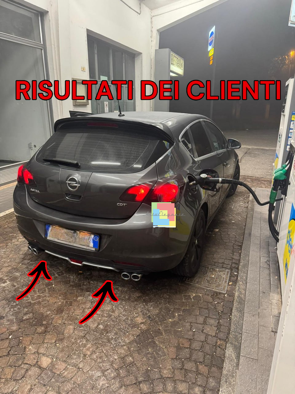 🔥0084 Diffusore adatto per opel astra J doppio terminale finto🔥