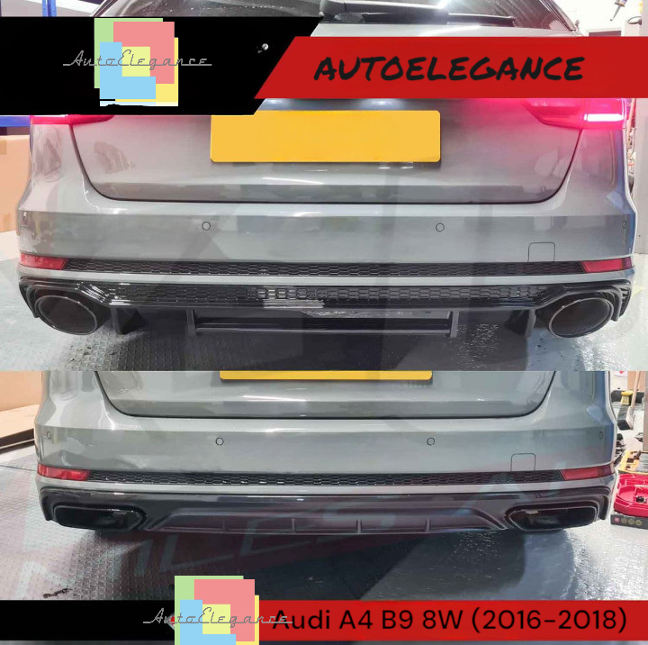 💥DIFFUSORI ADATTO PER Audi A4 B9 8W 16-18 Berlina Avant per paraurti S Line💥
