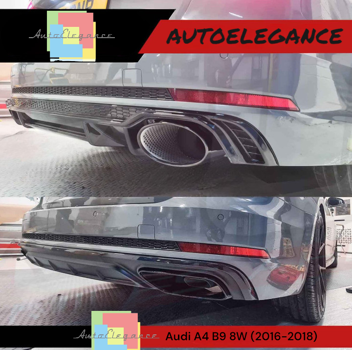 💥DIFFUSORI ADATTO PER Audi A4 B9 8W 16-18 Berlina Avant per paraurti S Line💥