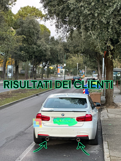 Conversione tubo di scarico duplex per BMW F30 F31 F32 F33 F36 418 420