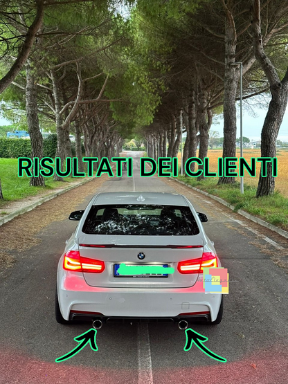 Conversione tubo di scarico duplex per BMW F30 F31 F32 F33 F36 418 420