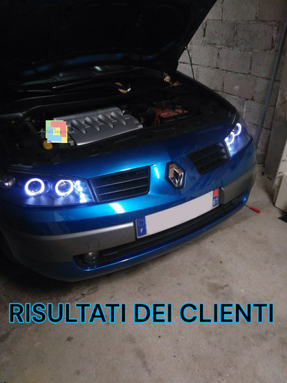 ✨Coppia fari anteriori adatto per Renault Megane Angel Eyes LED✨