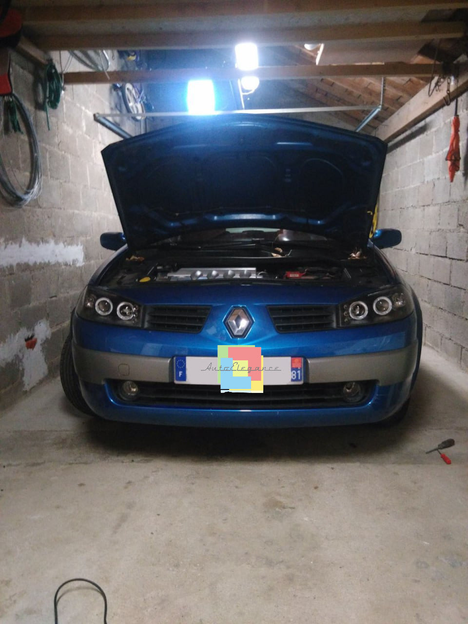 ✨Coppia fari anteriori adatto per Renault Megane Angel Eyes LED✨