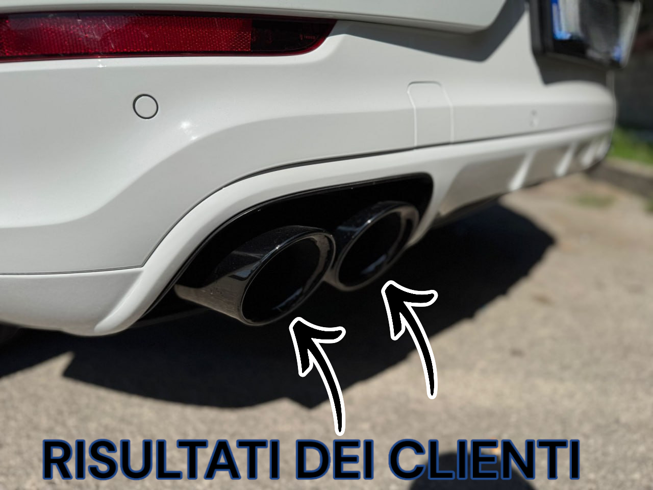 💥PORSCHE CAYENNE 9YA 2018+ TERMINALI DI SCARICO ACCIAIO INOX NERI💥