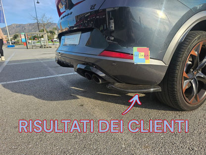 1437⭐FLAP POSTERIORI ADATTI PER CUPRA FORMENTOR 20+ NERO LUCIDO LOOK SPORTIVO⭐