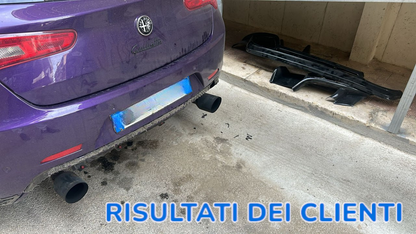 0405 ⭐DIFFUSORE POSTERIORE ADATTO PER ALFA ROMEO GIULIETTA NERO LUCIDO⭐