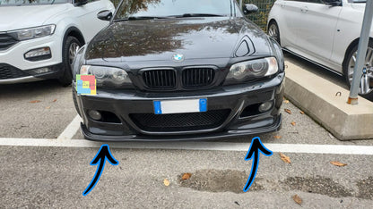 ⭐0236 SPLITTER ADATTO PER BMW SERIE 3 E46 98-06 M3 BERLINA TOURING COUPE CABRIO⭐