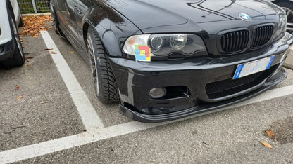⭐0236 SPLITTER ADATTO PER BMW SERIE 3 E46 98-06 M3 BERLINA TOURING COUPE CABRIO⭐