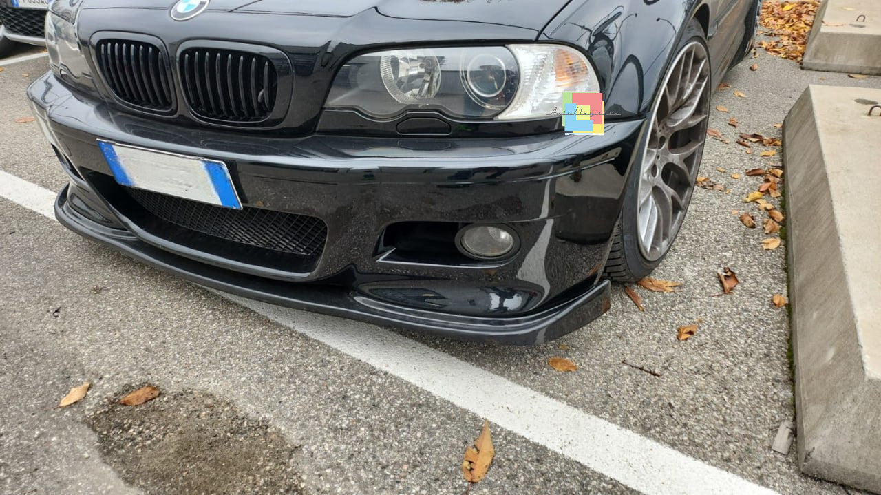 ⭐0236 SPLITTER ADATTO PER BMW SERIE 3 E46 98-06 M3 BERLINA TOURING COUPE CABRIO⭐