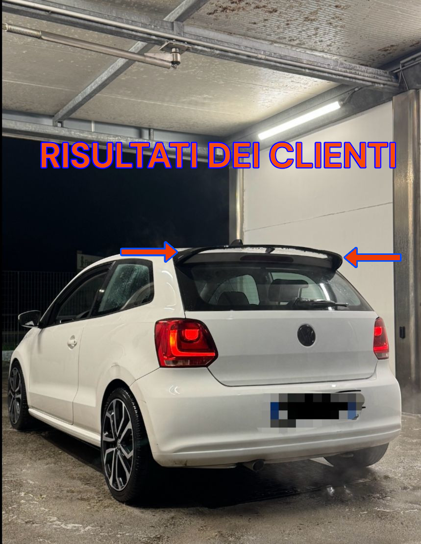 ⭐SPOILER SUL LUNOTTO POSTERIORE VW POLO 6R 2009+ LOOK WRC NON ADATTO PER GTI⭐