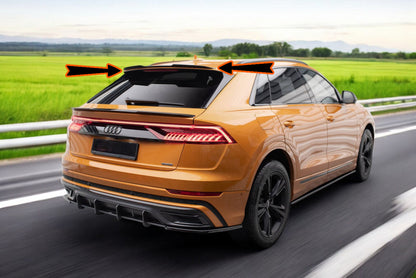 ⭐2075 SPOILER ADATTO PER AUDI Q8 2019-2023 NERO LUCIDO (ALA)⭐