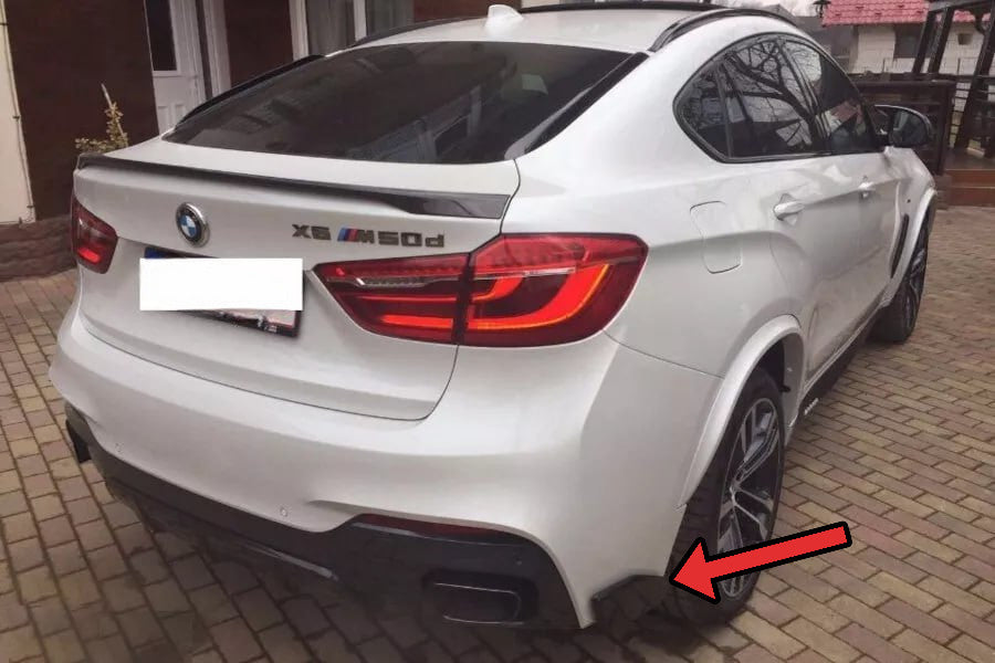 💥2078 FLAP DIFFUSORE ADATTO PER BMW X6 F16 2014-2019 TUNING GREZZO💥