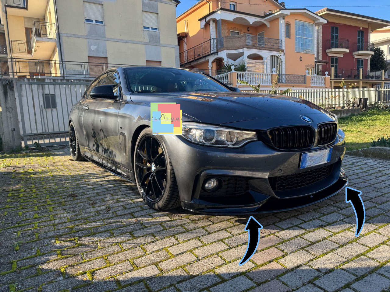 ⭐0198 SPLITTER ANTERIORE ADATTO PER BMW SERIE 4 F32 F33 F36 LOOK M SPORT⭐