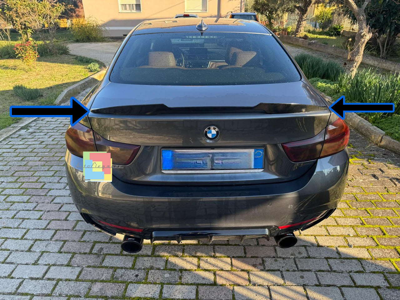 0574⭐BMW 4 F32 2013-2020 COUPE SPOILER POSTERIORE SUL COFANO ABS LOOK M4⭐