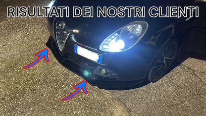 1842 ⭐SPLITTER ADATTO PER ALFA ROMEO GIULIETTA 2010-2020 NERO LUCIDO⭐