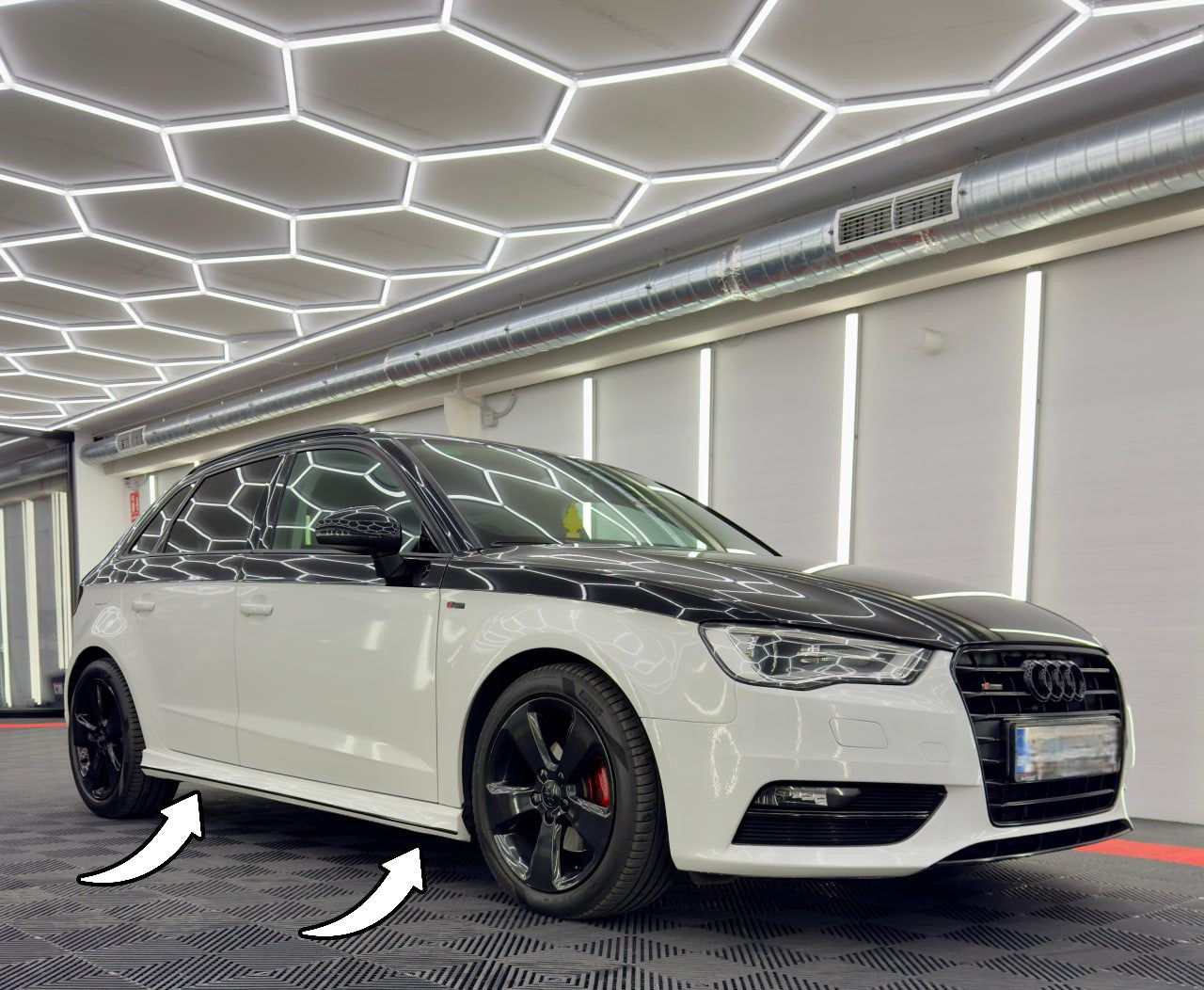 0964⭐MINIGONNE LATERALI PER AUDI A3 8V SPORTBACK 2012-2019 SOTTO PORTA S3 SLINE⭐