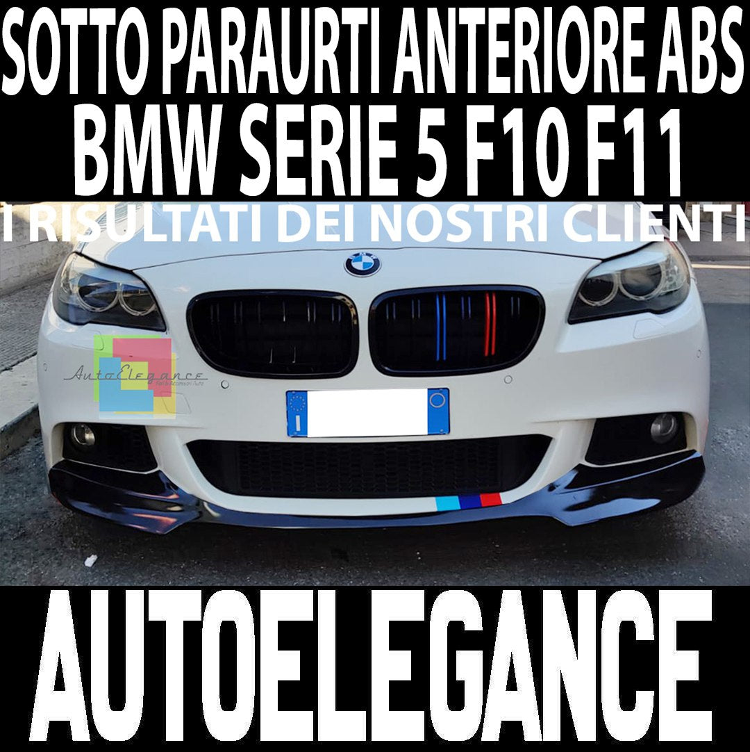 🔥0806 SOTTO PARAURTI ADATTO PER BMW F10 F11 MSPORT NERO LUCIDO (A GUSCIO)🔥