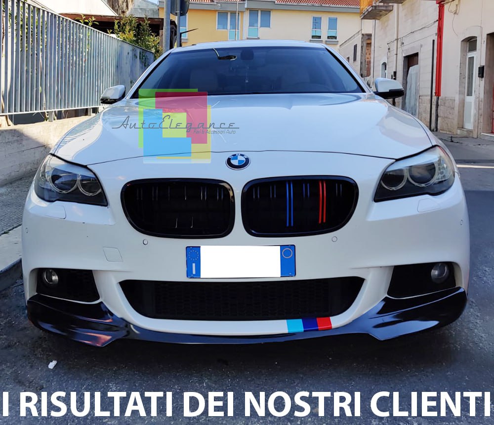 🔥0806 SOTTO PARAURTI ADATTO PER BMW F10 F11 MSPORT NERO LUCIDO (A GUSCIO)🔥