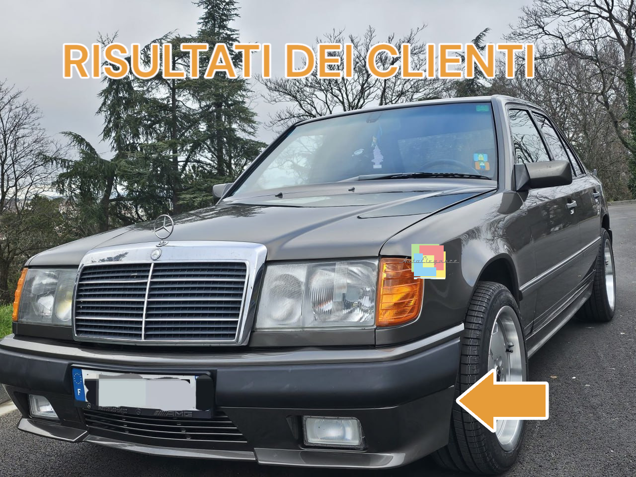 ⭐Paraurti anteriore con fendinebbia su misura per Mercedes Classe E W124 C124⭐