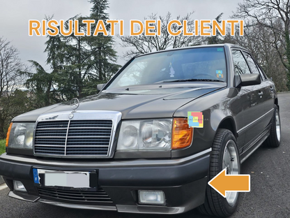 ⭐Paraurti anteriore con fendinebbia su misura per Mercedes Classe E W124 C124⭐