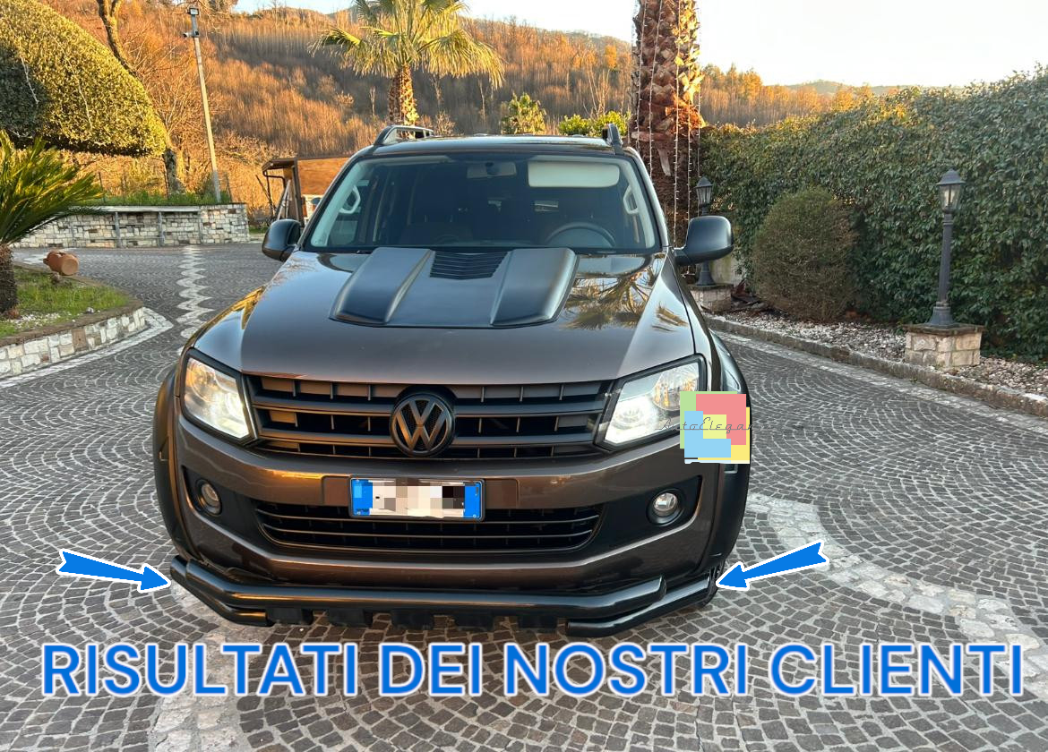 ⭐BULLBAR ANTERIORE  NERO ADATTO PER VW AMAROK 2016-2022 ⭐