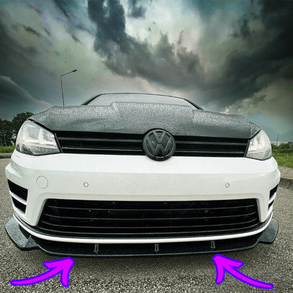 ⭐2094 SPLITTER SUITABLE FOR VW GOLF 7 R 2012-2016 GLOSSY BLACK⭐